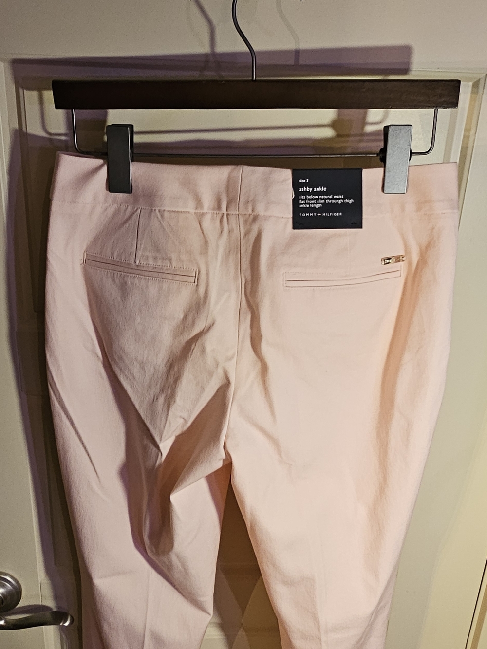 Tommy Hilfiger Light Pink Ankle Trousers